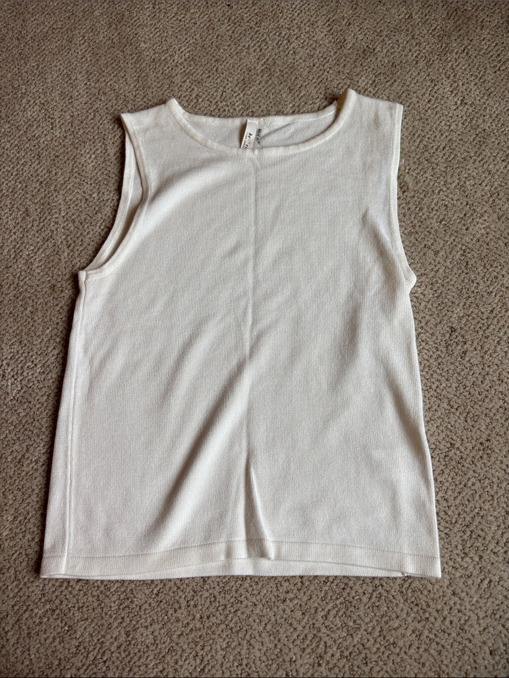 BE COOL White Sleeveless Tank Top